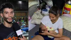 Pai salva filha recém-nascida - Créditos: Reprodução/ Rede Globo