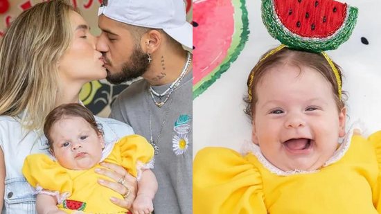 Virginia e Zé Felipe comemoraram o mesversário da filha mais nova, Maria Flor - Reprodução/Instagram @virginia