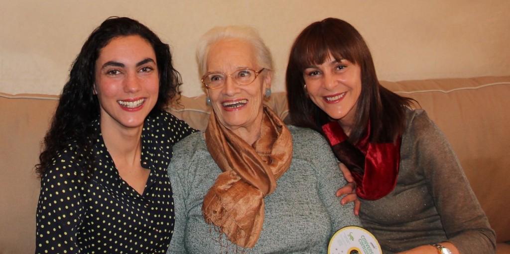Mariana, Maria Alberta e Eugénia: neta, mãe e filha participam juntas desse novo álbum. 