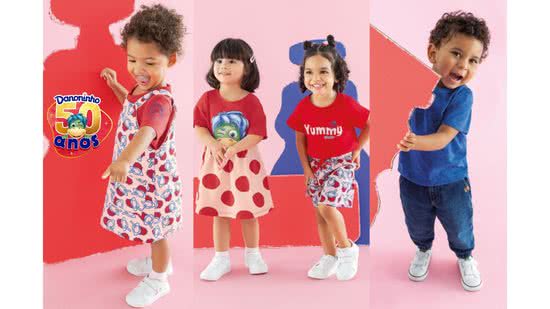 Danoninho e Malwee Kids se uniram e lançaram uma coleção de roupas infantis - (Foto: Divulgação)