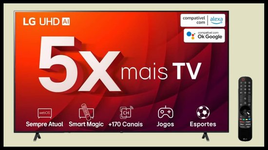 Smart TV LG UHD ThinQ AI - Divulgação
