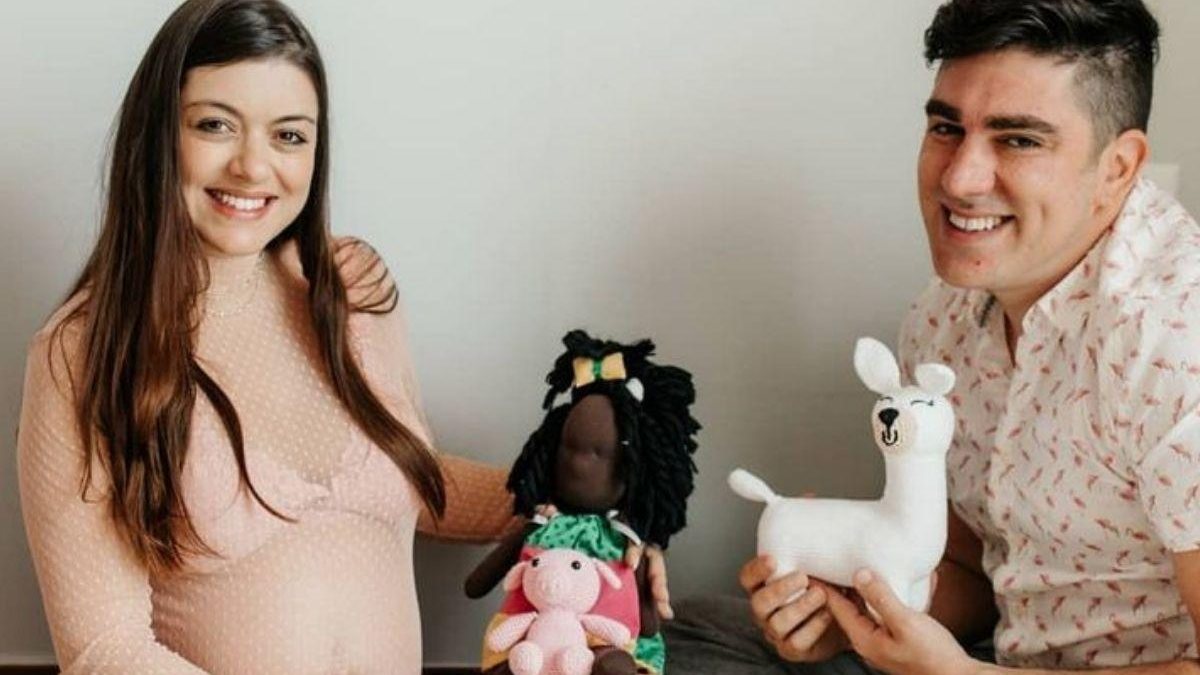 Patricia Cardoso está grávida de 9 meses da primeira filha do casal - Reprodução/ Instagram @marceloadnet0