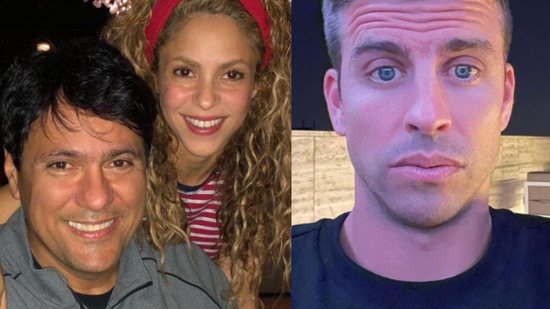 Piqué e Shakira ao lado dos filhos - Reprodução/Instagram