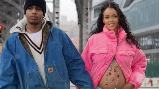 Rihanna está grávida do primeiro filho com A$ap Rocky - Reprodução/ People/ DIGGZY