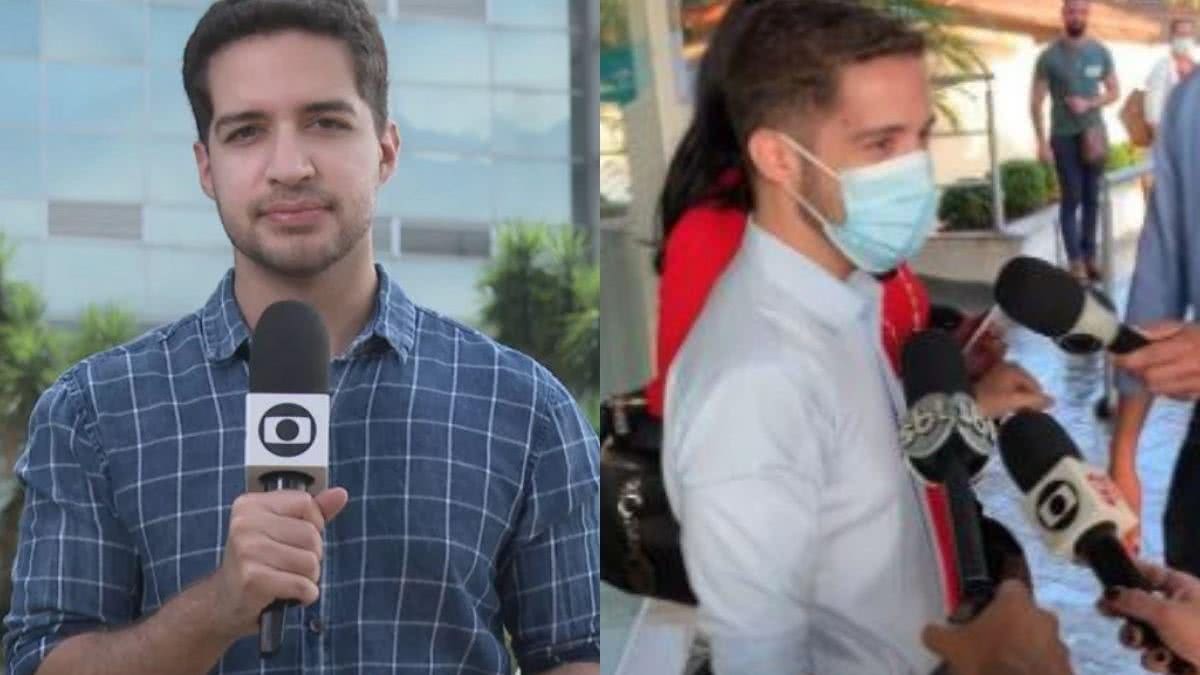 O jornalista da TV Globo que foi esfaqueado em Brasília teve alta de hospital - reprodução TV Globo