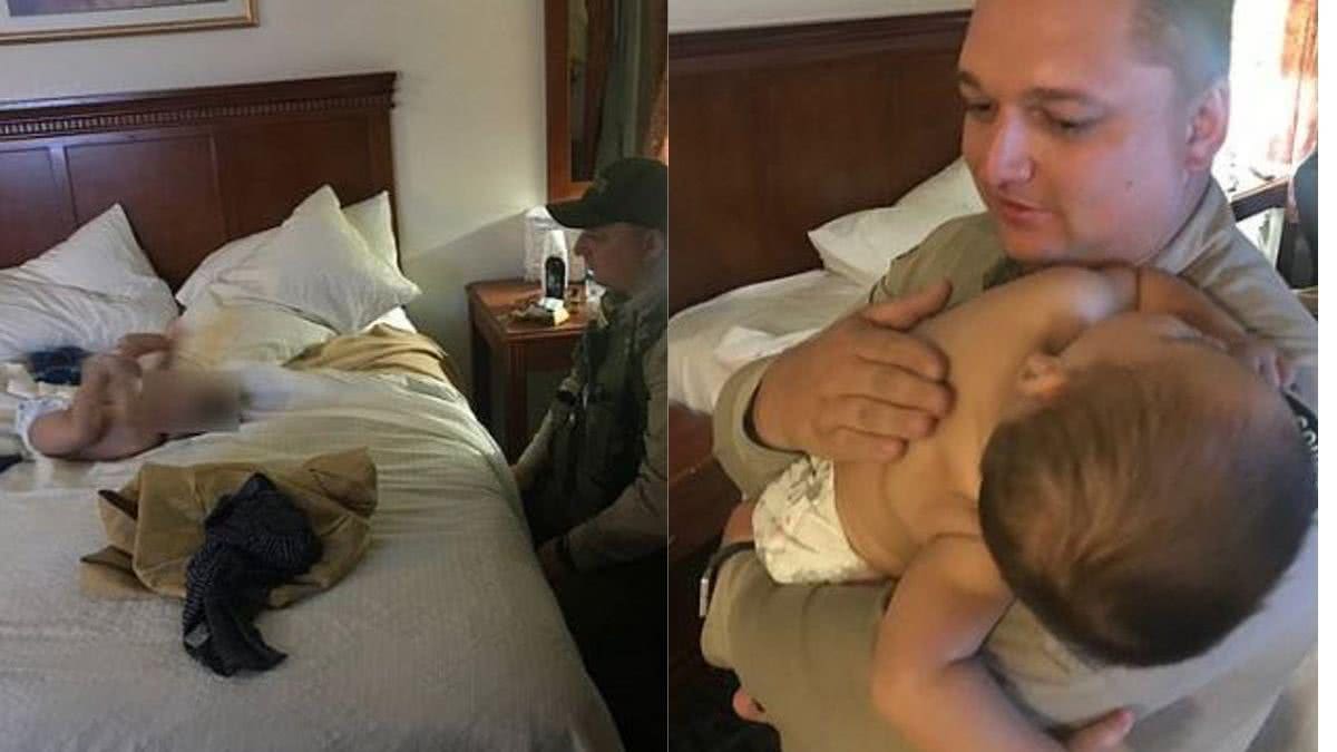 Bebês de 1 e 2 anos foram encontrados sozinhos em um quarto de hotel - Reprodução / Daily Mail / Lake Elsinore Sheriff’s Station