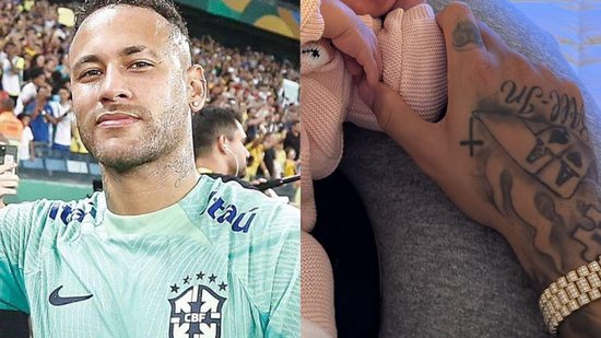 Após sofrer grave lesão em partida pela Seleção Brasileira, Neymar voltou ao Brasil e publicou foto inédita com Mavie, sua filha com Bruna Biancardi - Reprodução/Instagram