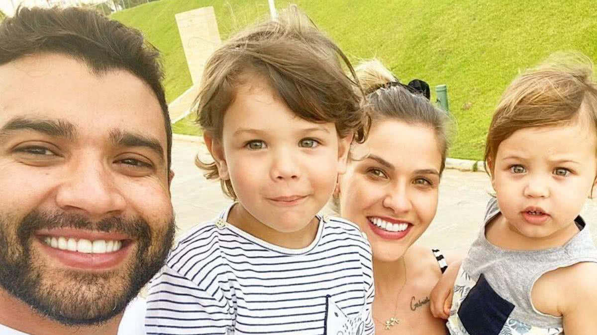 Andressa Suita celebra aniversário com Gustavo Lima e filhos - Reprodução/Instagram