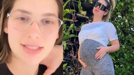 Maria Flor aparece chutando a barriga da mãe - Reprodução/Instagram