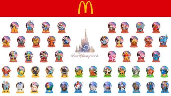 Novidade na área! McDonald’s lança 50 opções de brinquedos da Disney no Mc Lanche Feliz - divulgação
