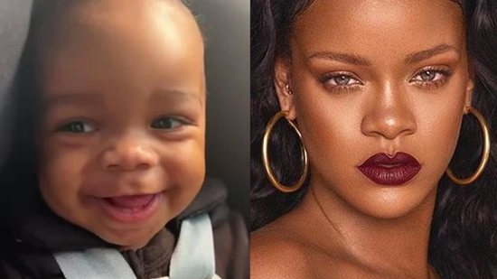 Rihanna mostrou o rosto do filho pela primeira vez no ano passado - Reprodução/TikTok/@rihanna