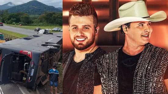 Um acidente com o ônibus da dupla Conrado e Aleksandro gerou 6 mortes e 11 pessoas com ferimentos leves - reprodução/Instagram/@conradoealeksandro