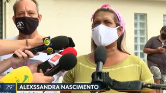 Mãe de jovem baleado no Rio de Janeiro - Reprodução / G1