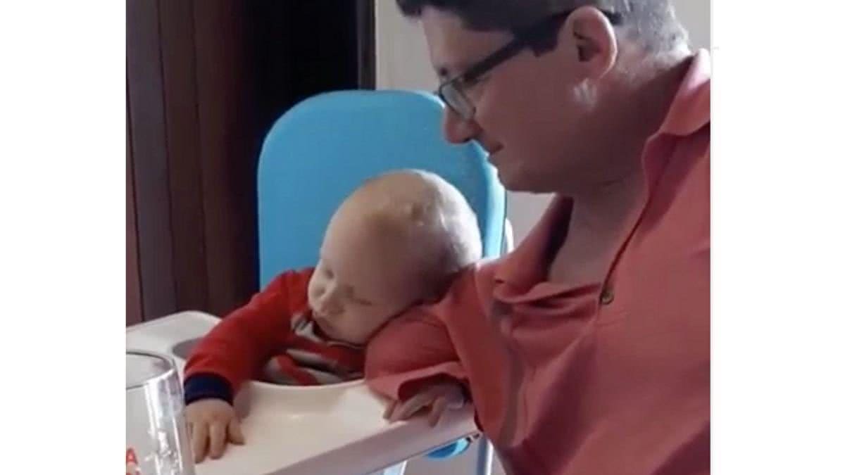Osmar José, avô de Lucas, perdeu 80% do braço há 14 anos - Reprodução/Instagram