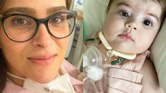 Após alta hospitalar, Leticia Cazarre fala sobre dificuldades do dia a dia da filha com traqueostomia - Reprodução/Instagram