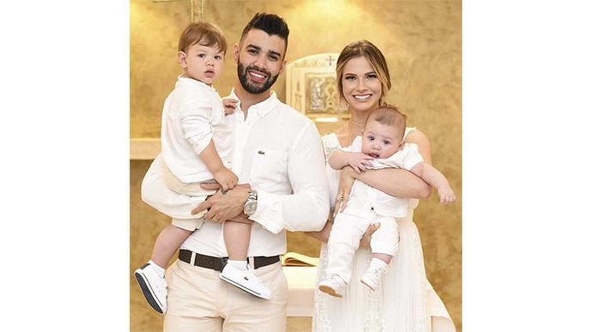 Andressa Suita e Gusttavo Lima são pais de Samuel e Gabriel - Reprodução/Instagram @andressasuita