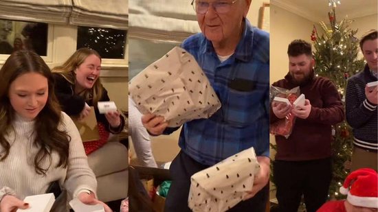 Imagem Vídeo: Avô faz sucesso na internet após dar presente – muito – criativo para os 11 netos