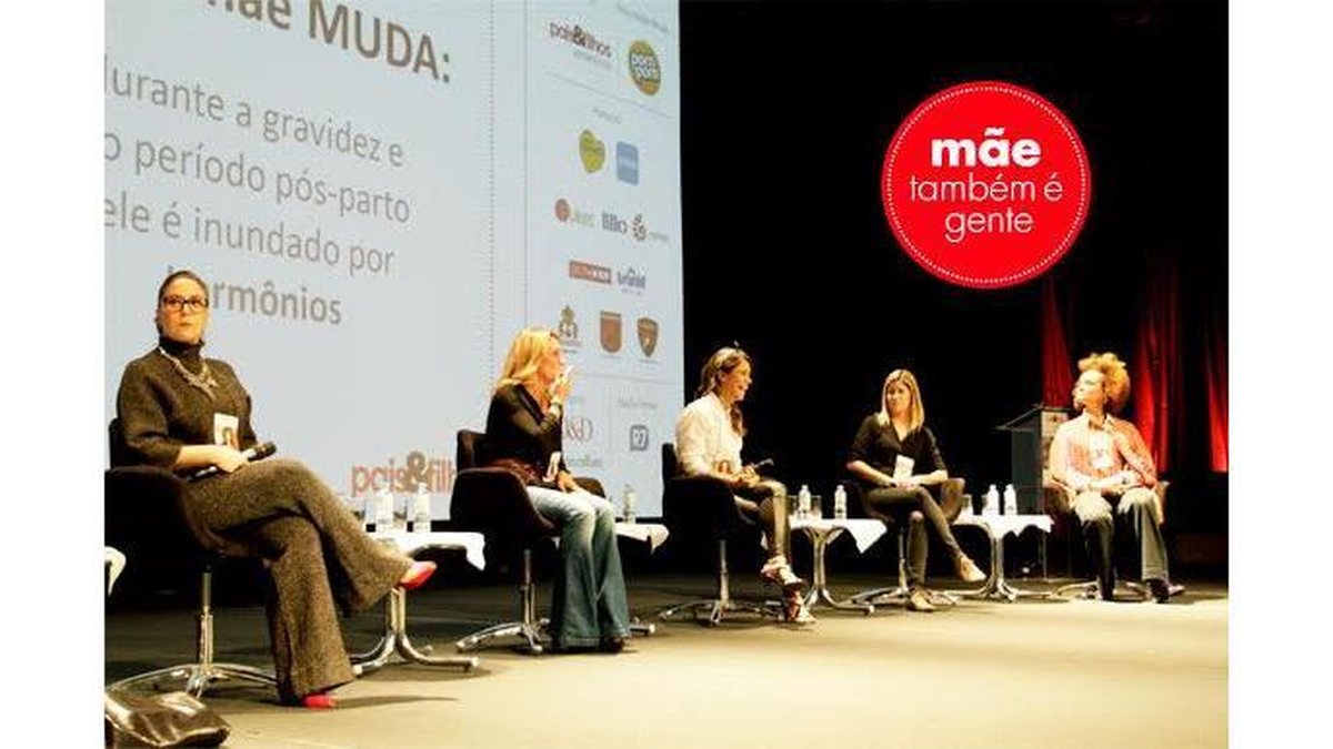 Maria Rita, Gabriela Manssur, Miá Mello, Ana Castelo Branco e Luciana Mello na mesa redonda - Davi Valente