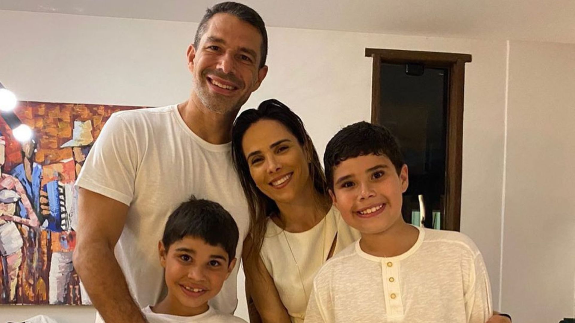 Marcus Buaiz, Wanessa Camargo e os filhos, José Marcus e João Francisco