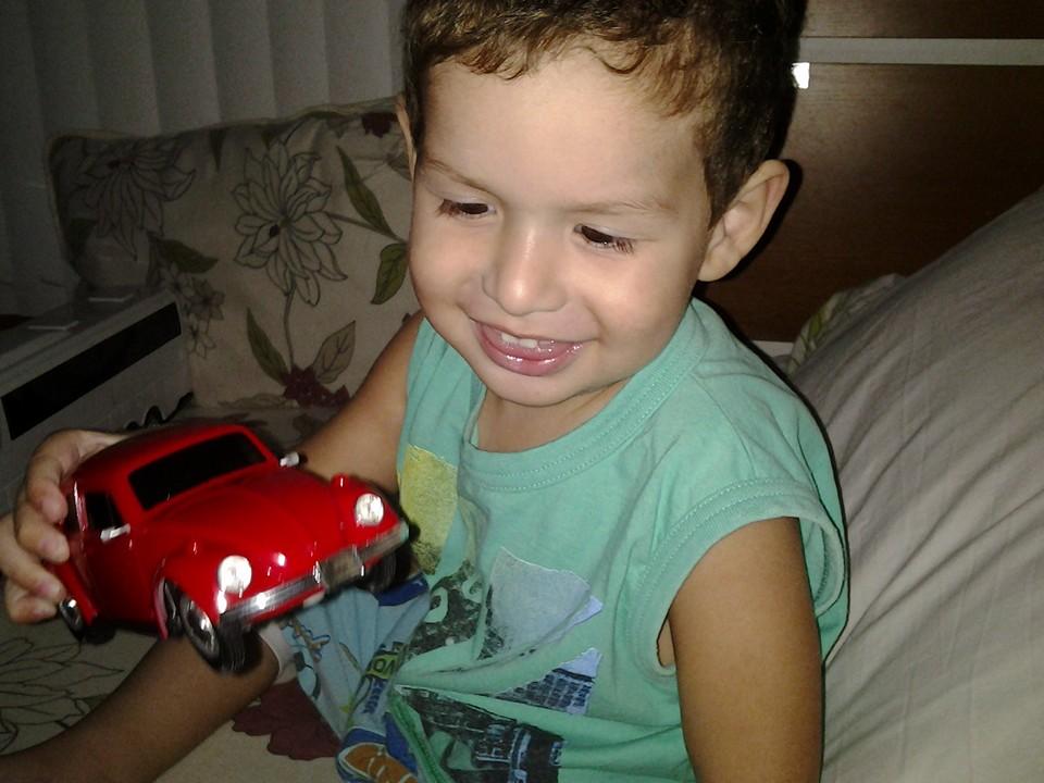 Lyan, 2 anos, filho de Nilma e Leandro