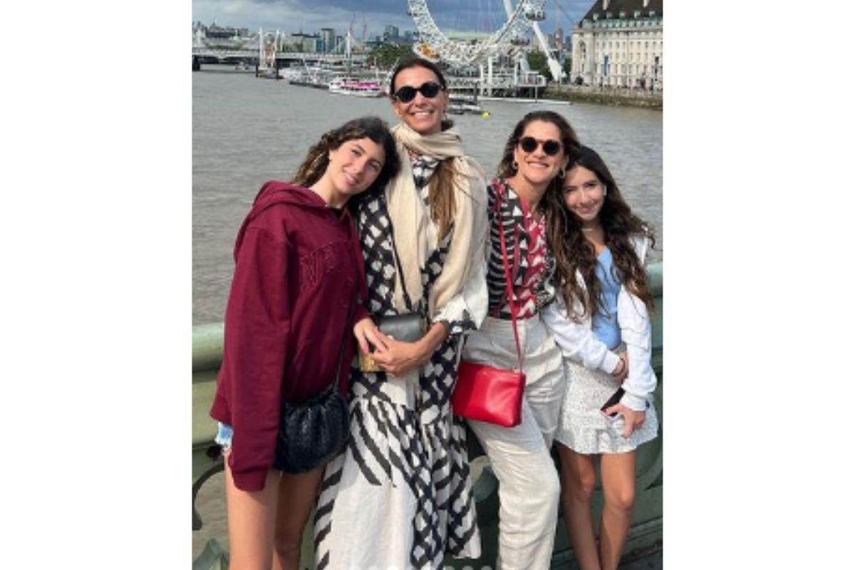 Ingrid Guimarães e Mônica Martelli em viagem com as filhas