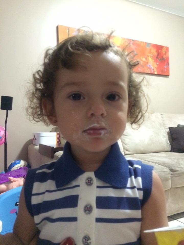 Maitê, 2 anos, filha de Daniel e Fernanda